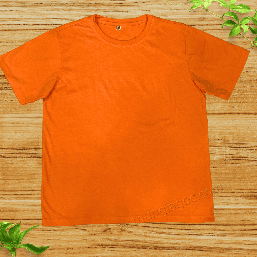 Áo Thun Cotton 2 Chiều 65/35 Màu Cam